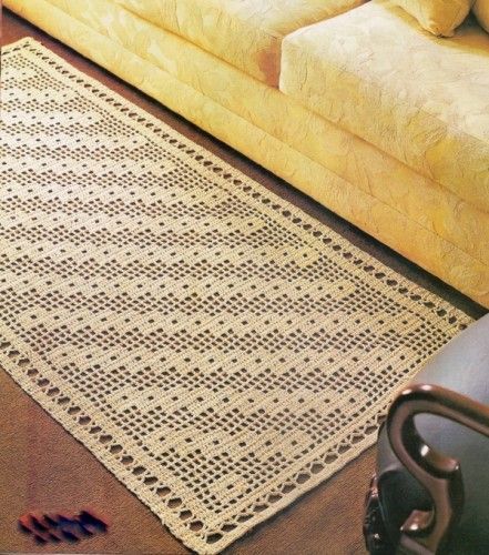 Inspirações de tapetes de crochê com squares