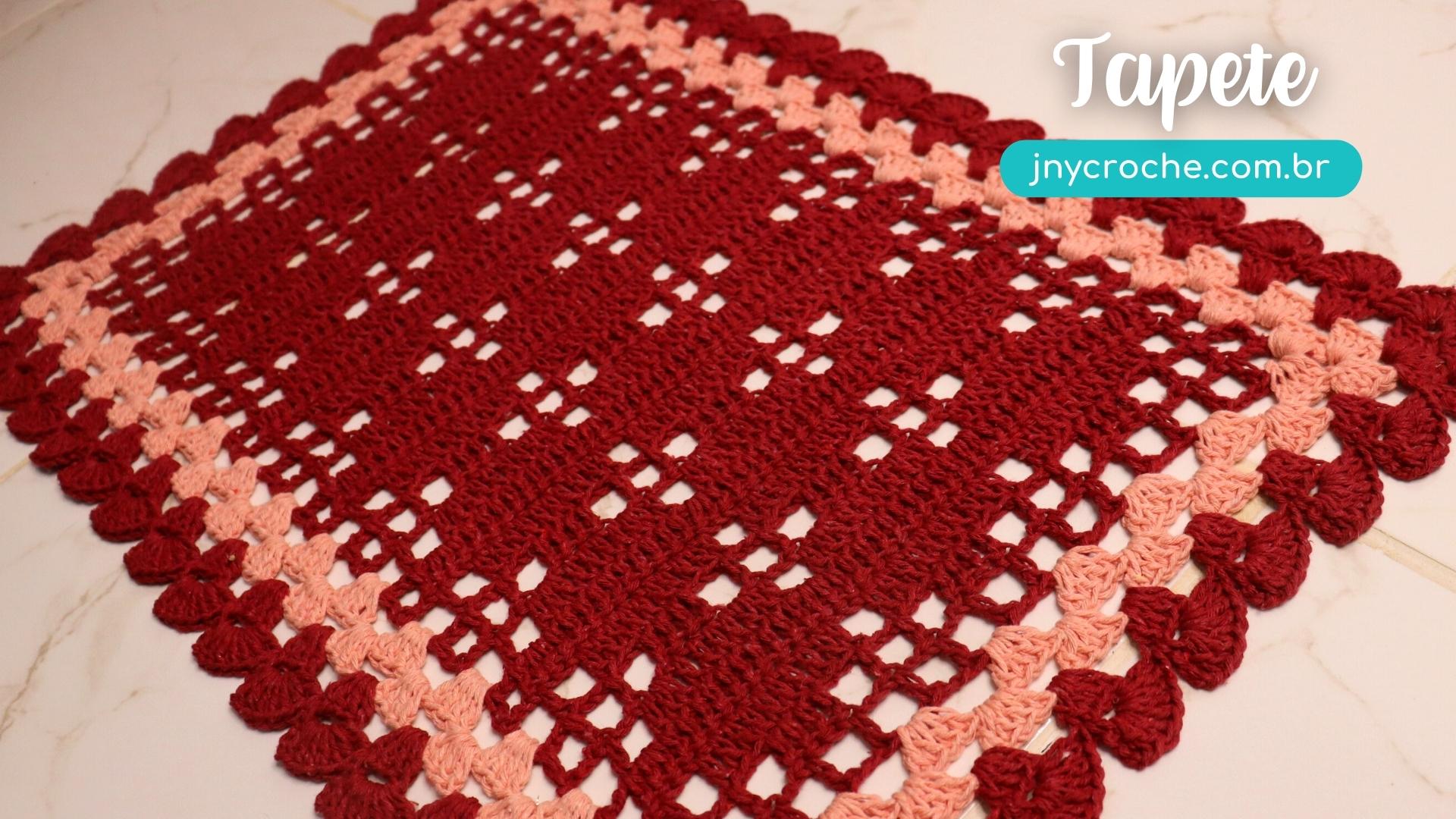 tapete croche quadrado