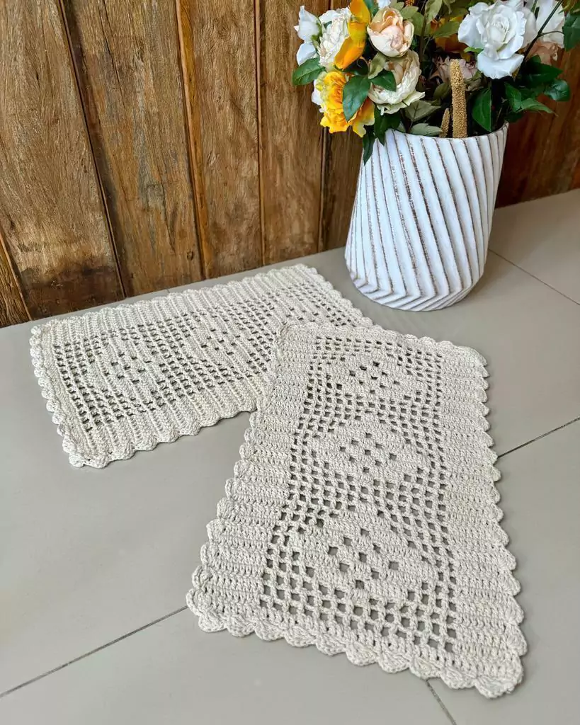 Técnicas de acabamento para tapetes de crochê