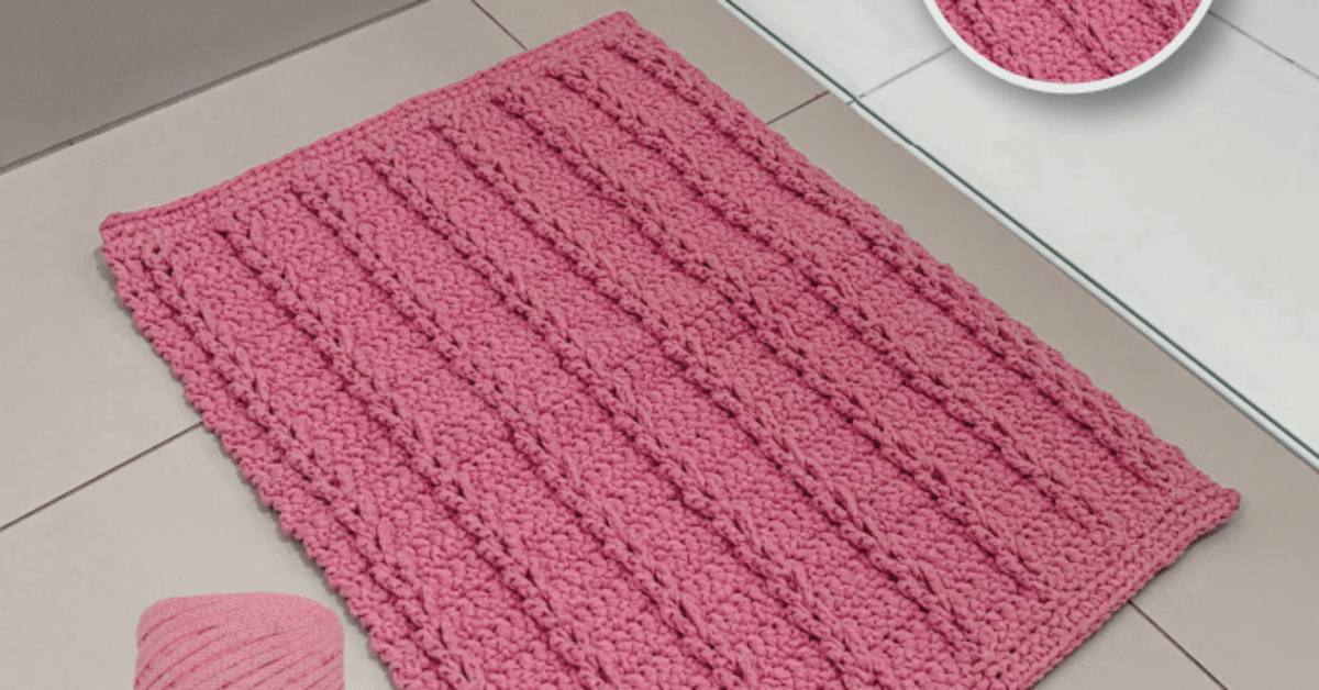 tapete croche rosa barbante 6 ou 8 qual melhor