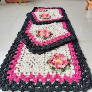 tapete croche rosa preco onde comprar barato