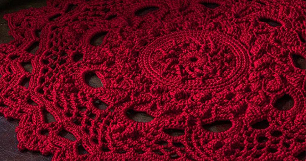 tapete de croche barbante passo a passo