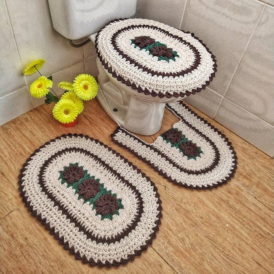 tapete croche flores 3d versus rasteiras qual escolher