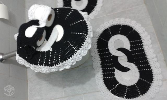 onde comprar tapete de croche oval para banheiro barato
