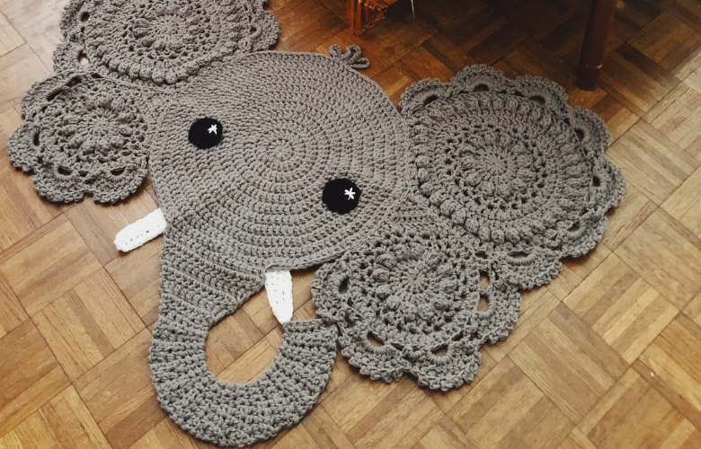 tapete de croche para quarto infantil