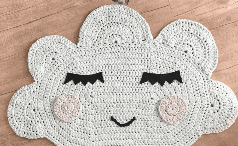 tapete de croche para quarto infantil