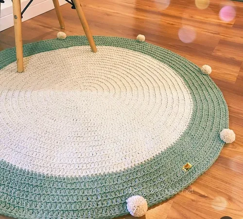 tapete de croche para quarto infantil