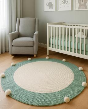 tapete de croche para quarto infantil