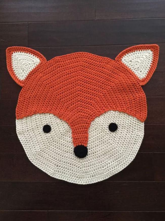 tapete de croche para quarto infantil