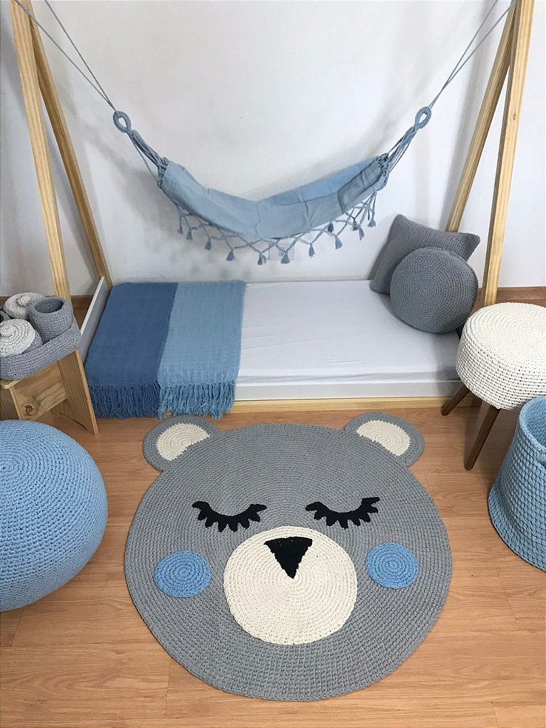tapete de croche para quarto infantil