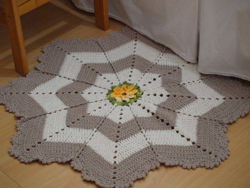 tapete de croche para quarto infantil