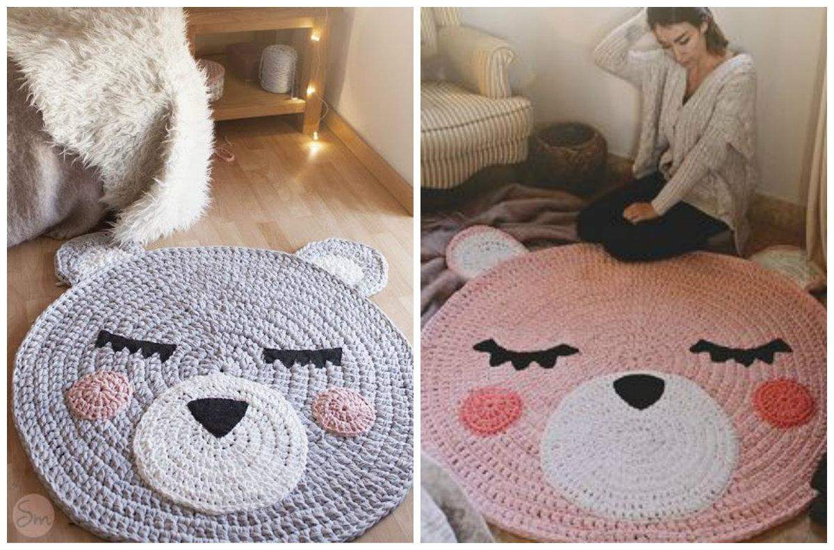 tapete de croche para quarto infantil