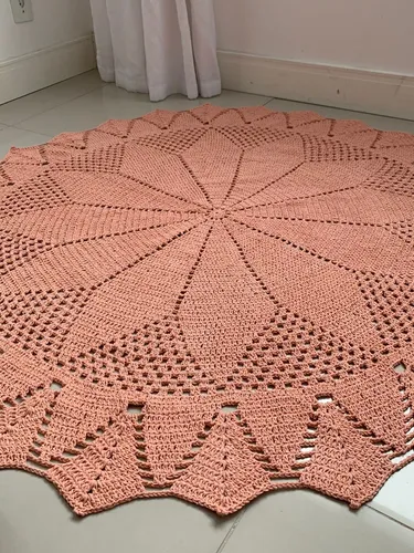 Como escolher o tamanho ideal de tapete de crochê redondo para sua sala