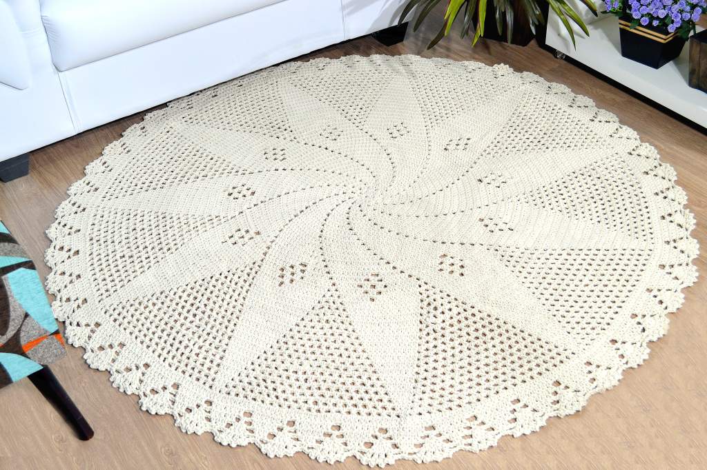 Tendências de cores e designs em tapetes de crochê para 2026