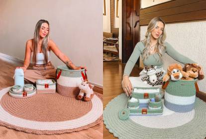 tapete barbante ou emborrachado banheiro infantil qual melhor