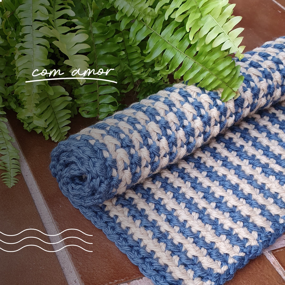 tapetes de croche com graficos para banheiro