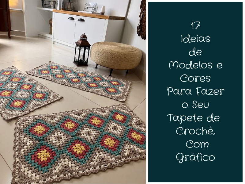 tapetes de crochê diferentes