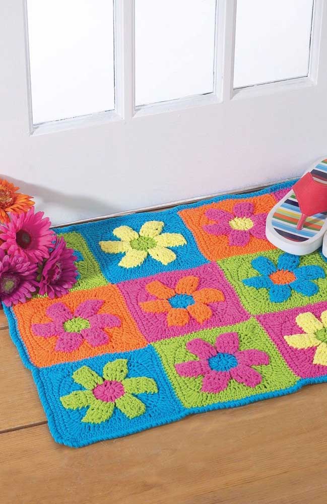 Passadeiras de Crochê com Flores: Elegância e Praticidade para Sua Cozinha