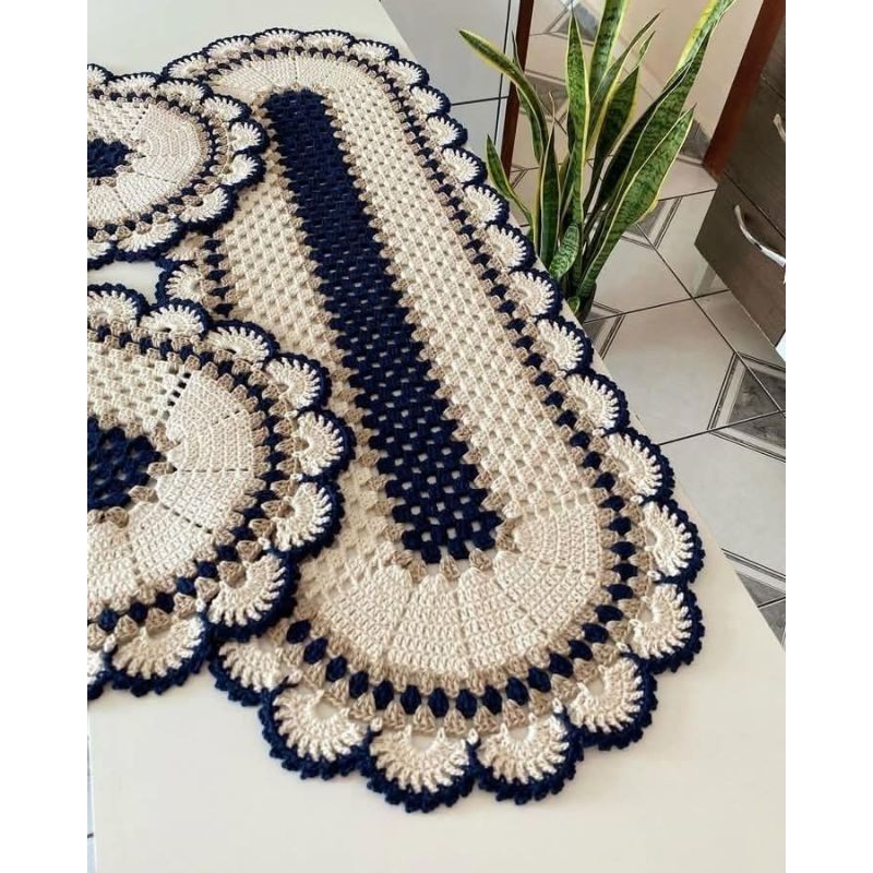 tapete de crochê para cozinha fácil