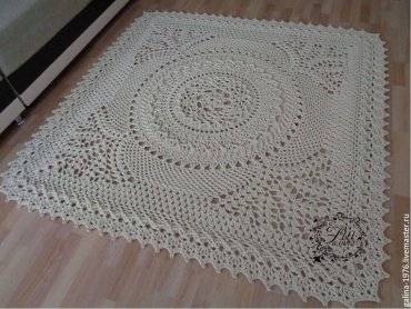 tapetes de croche para sala quadrado