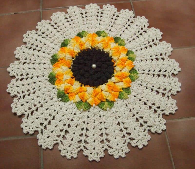 10 Modelos de Bicos de Acabamento para Tapetes de Crochê