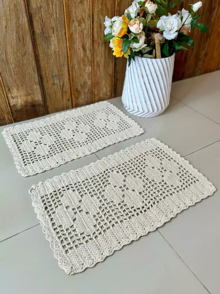 Tapetes de Crochê para Cada Ambiente: Formatos e Estilos para Cozinha