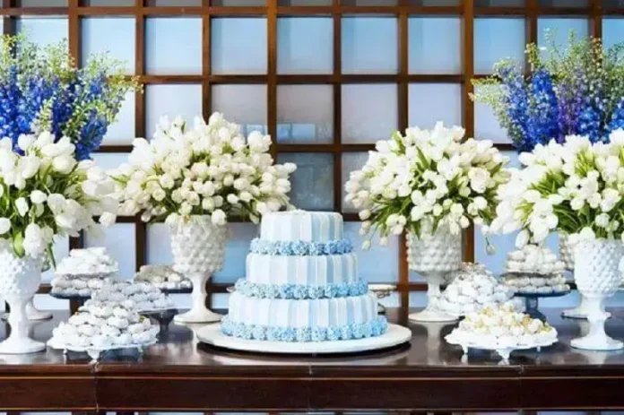 tema azul e branco