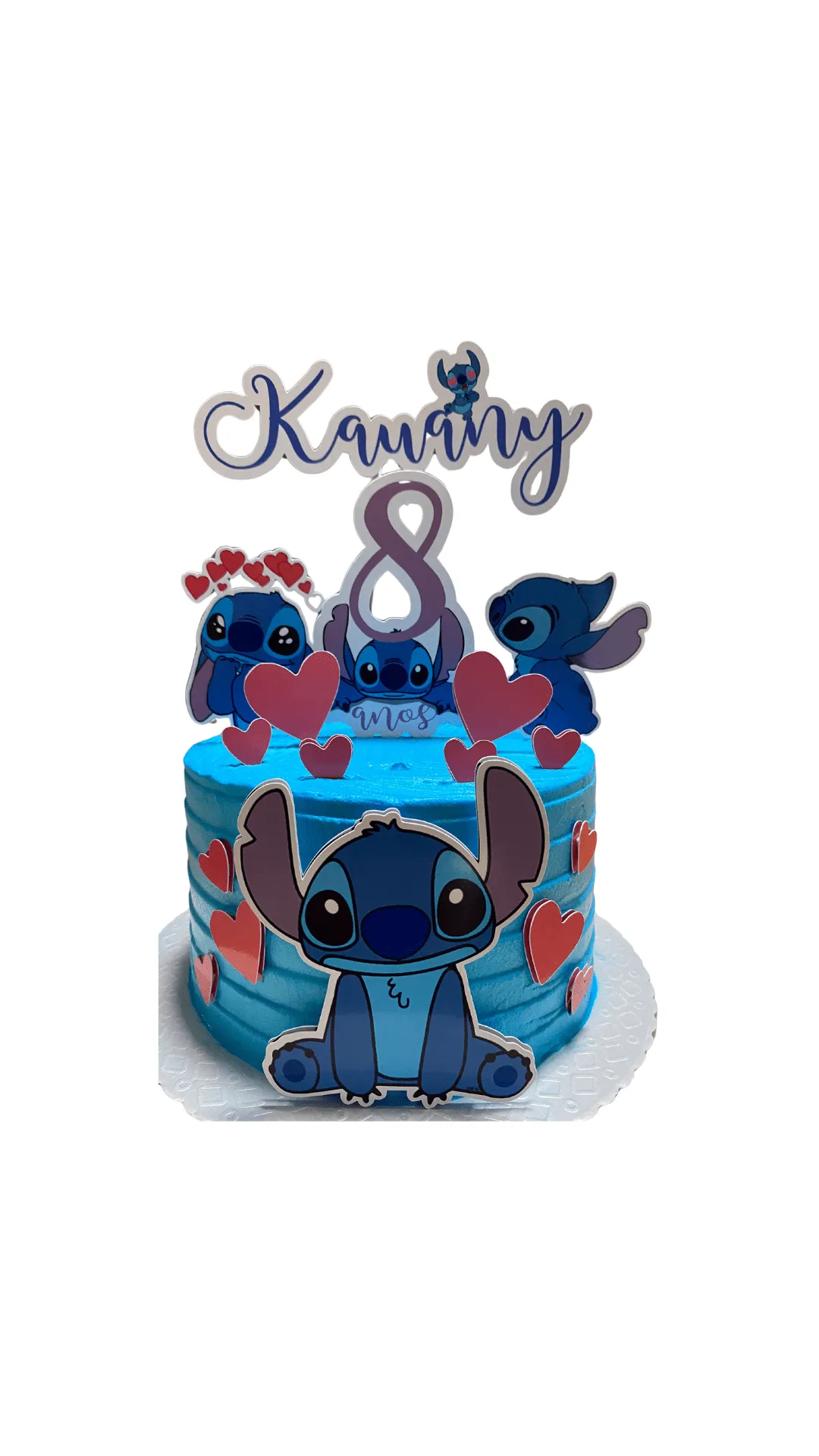 bolo do stitch com angel