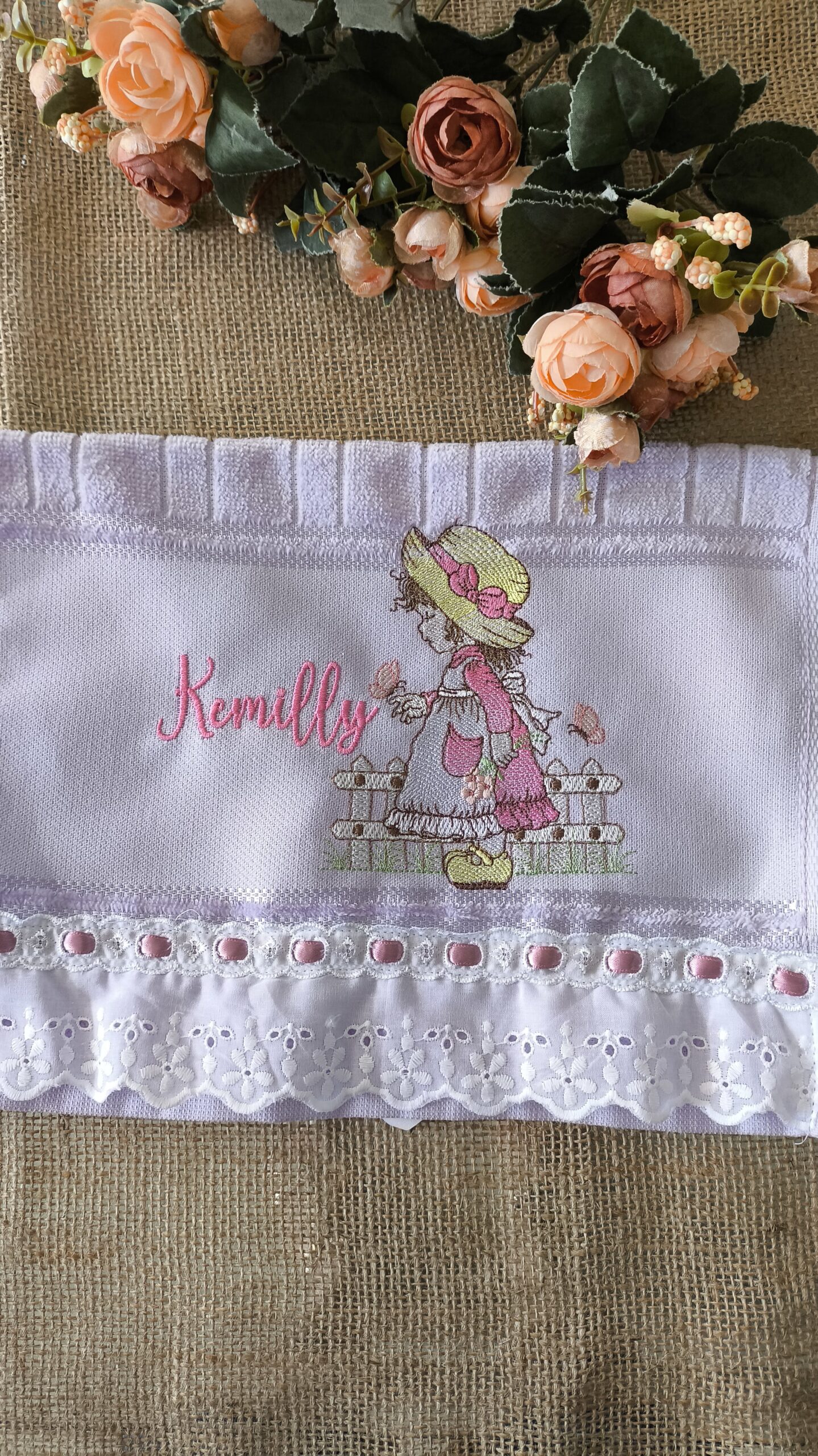 melhores ideias toalha de mao bordada para presente