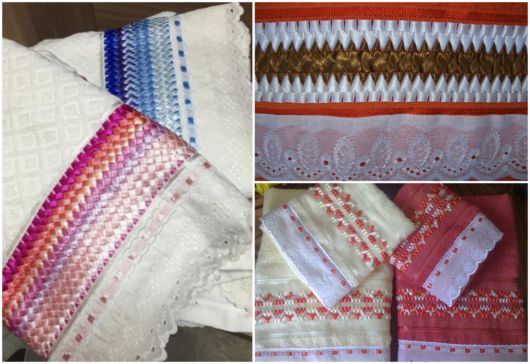 melhores ideias toalha de mao bordada para presente