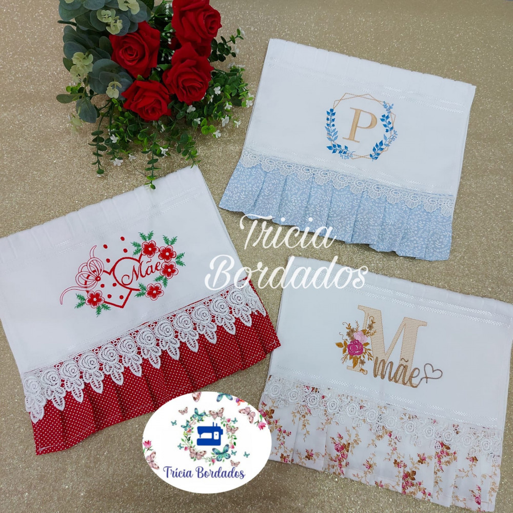 toalha de mao bordada barata onde comprar
