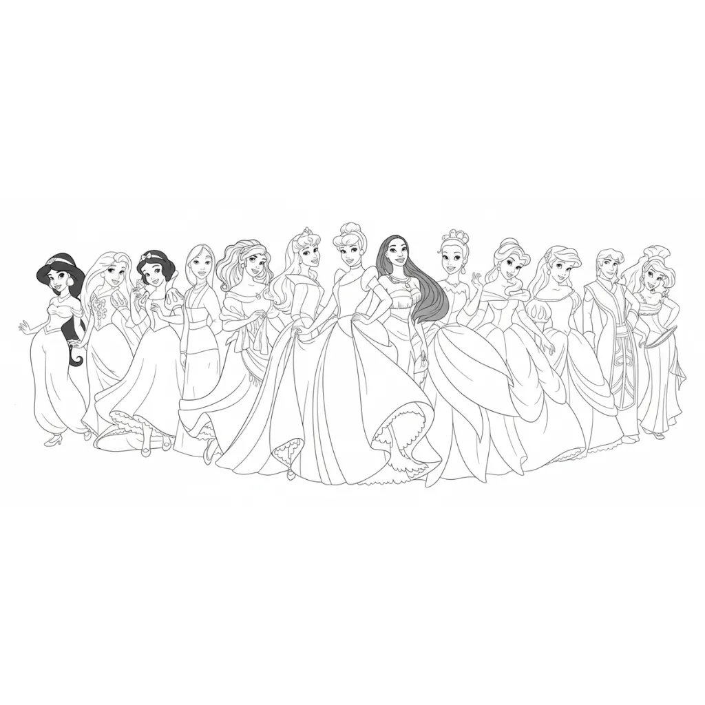 princesas disney para colorir vs personagens outros desenhos