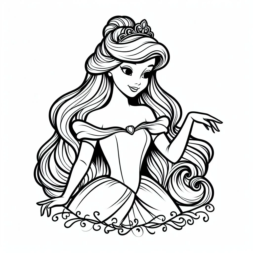 todas as princesas disney para colorir e imprimir