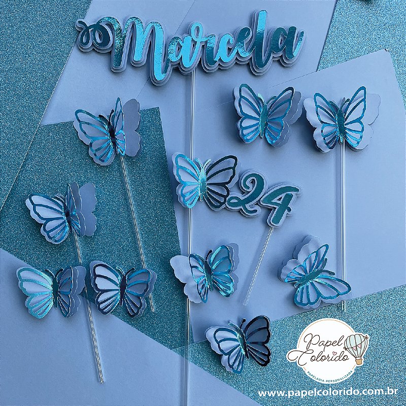 quanto custa fazer um topo de bolo borboleta personalizado