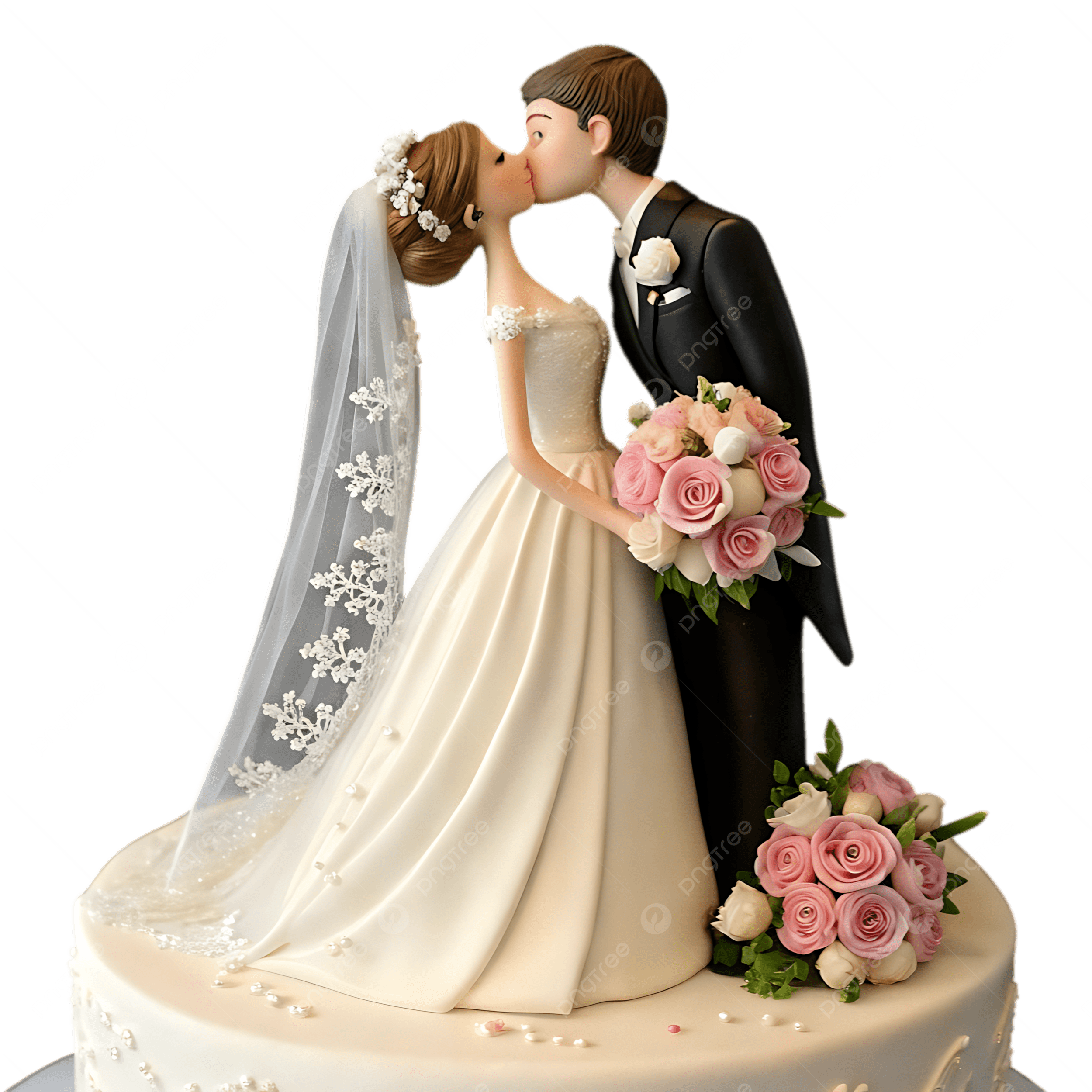 topo de bolo casal minimalista