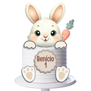 topo de bolo coelho svg