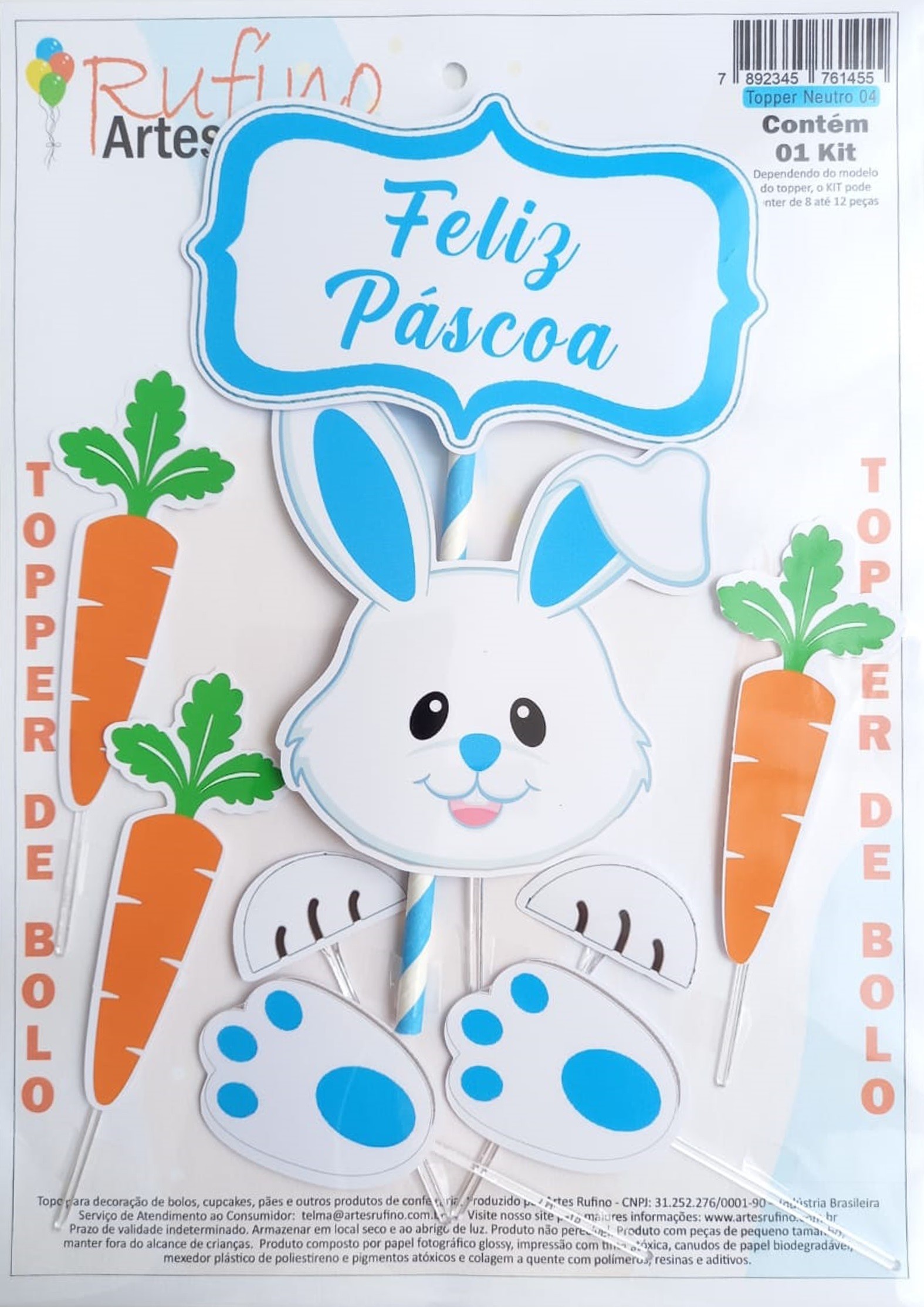 topo de bolo coelho svg