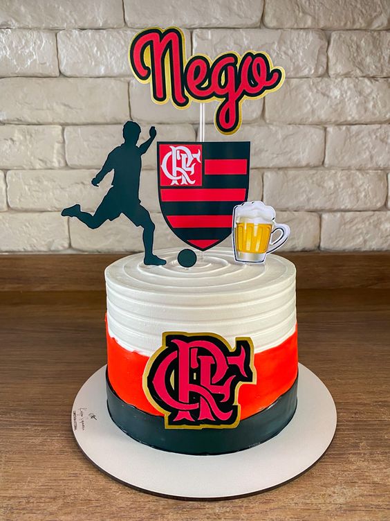topo de bolo flamengo infantil