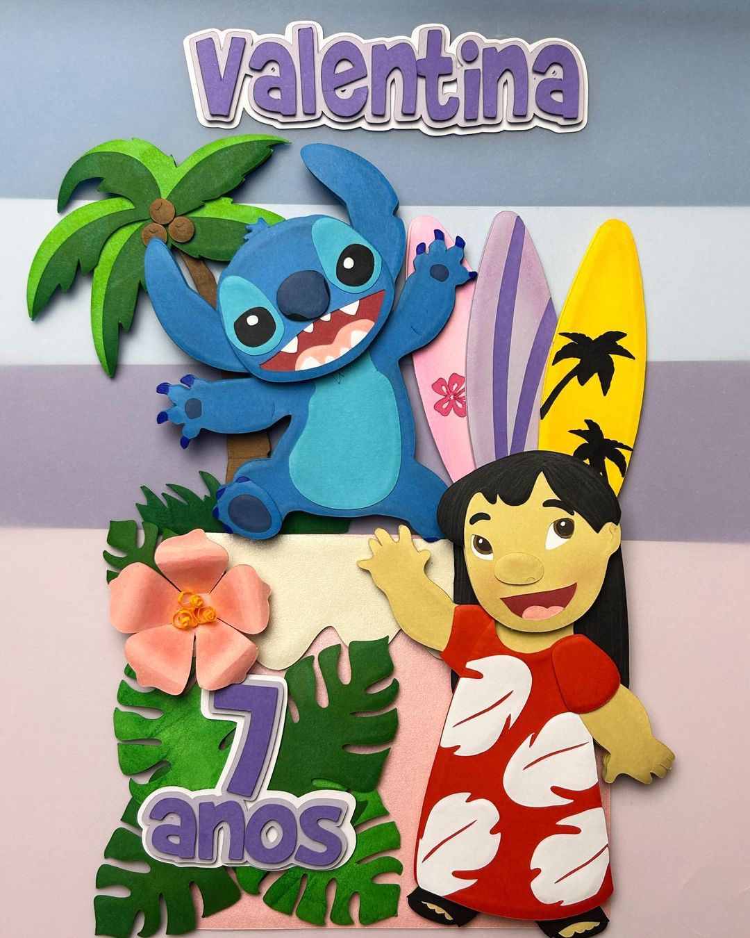 ideias topo de bolo Lilo e Stitch
