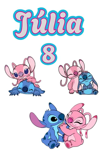topo de bolo stitch personalizado
