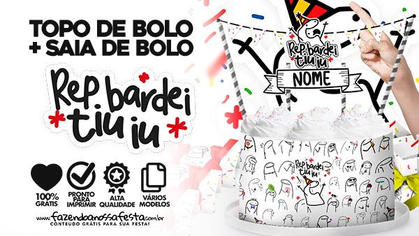 topo de bolo masculino engraçado para imprimir grátis
