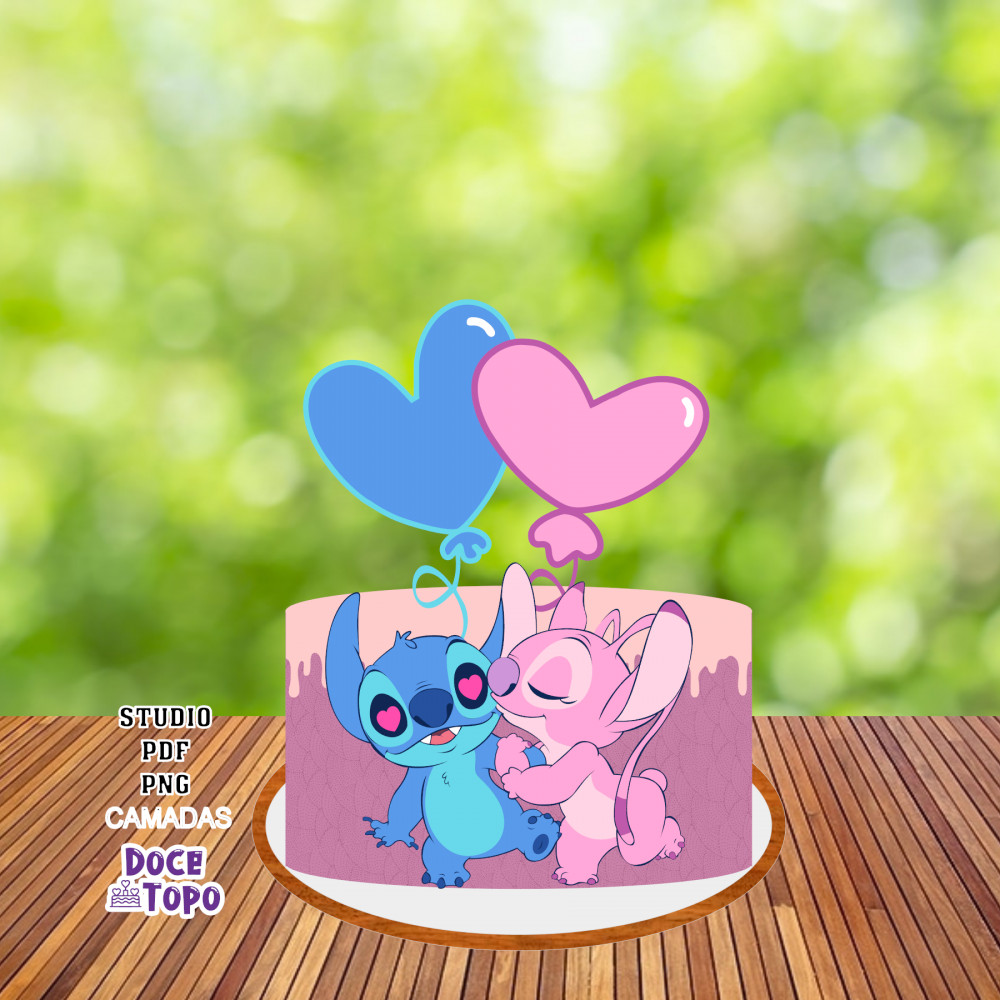 topo de bolo stitch e angel pdf