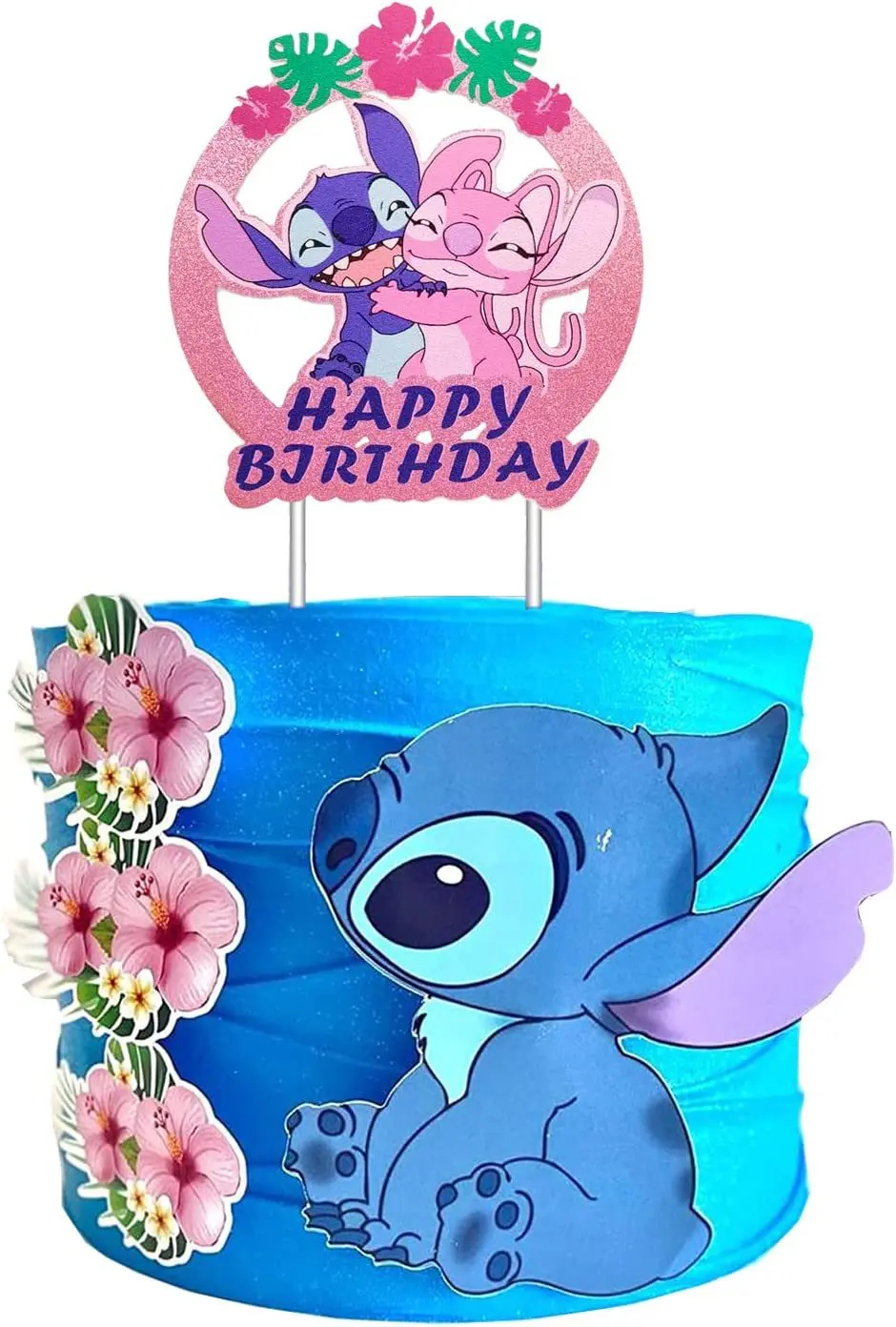 ideias topo de bolo stitch para festa infantil