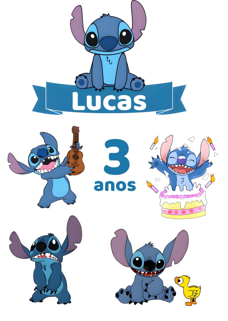 topo de bolo stitch vs lilo qual escolher