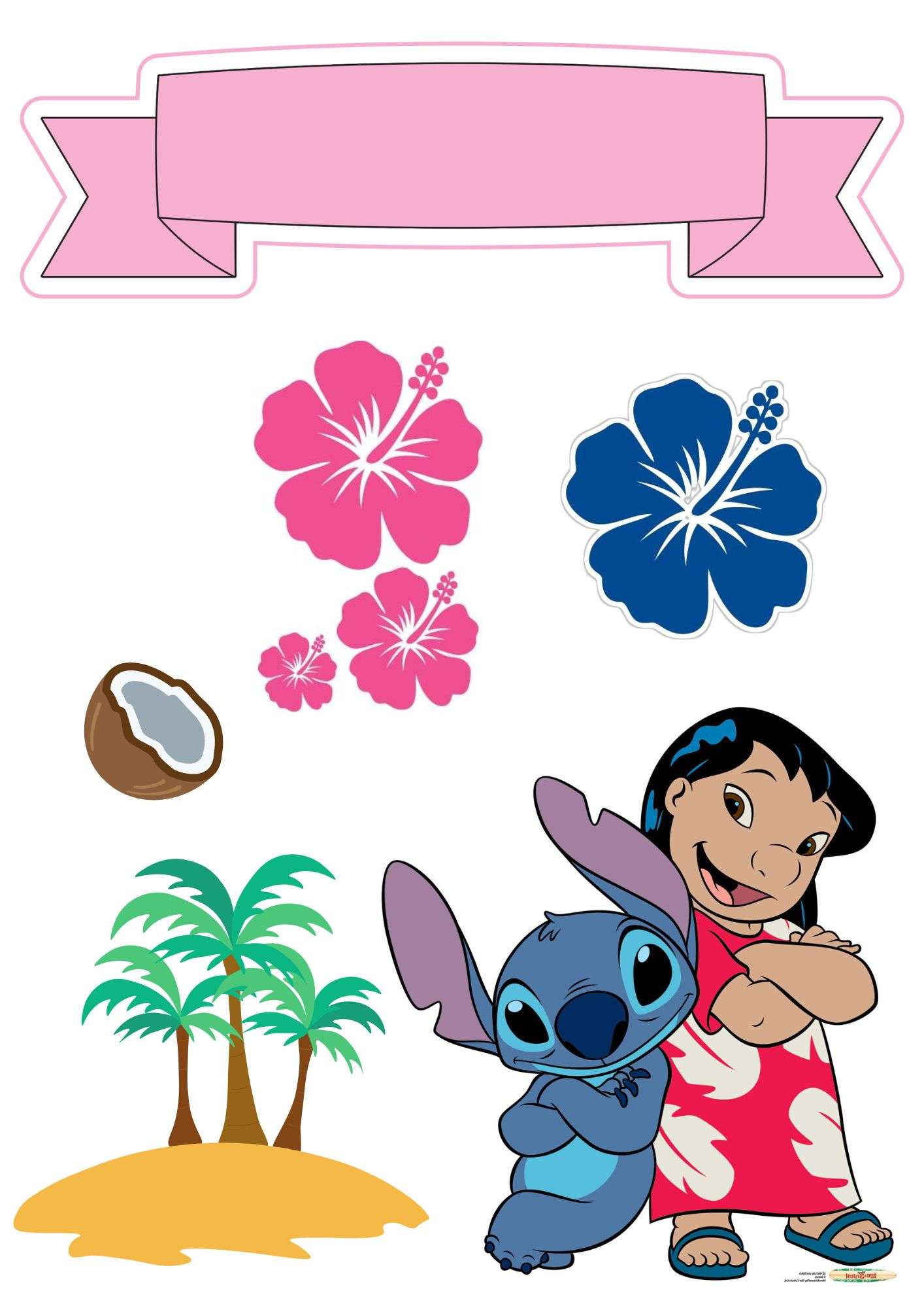 como fazer topo de bolo stitch 3d