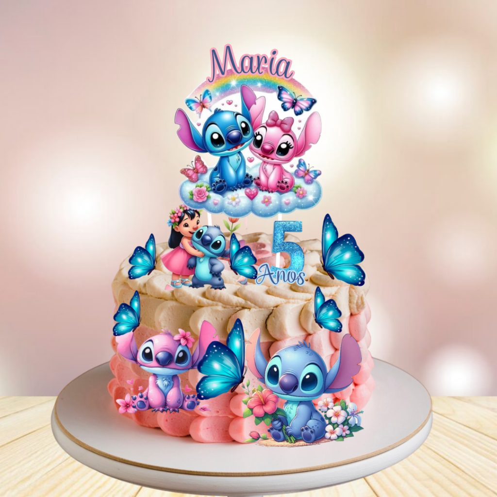 Arquivo de corte topo de bolo Stitch