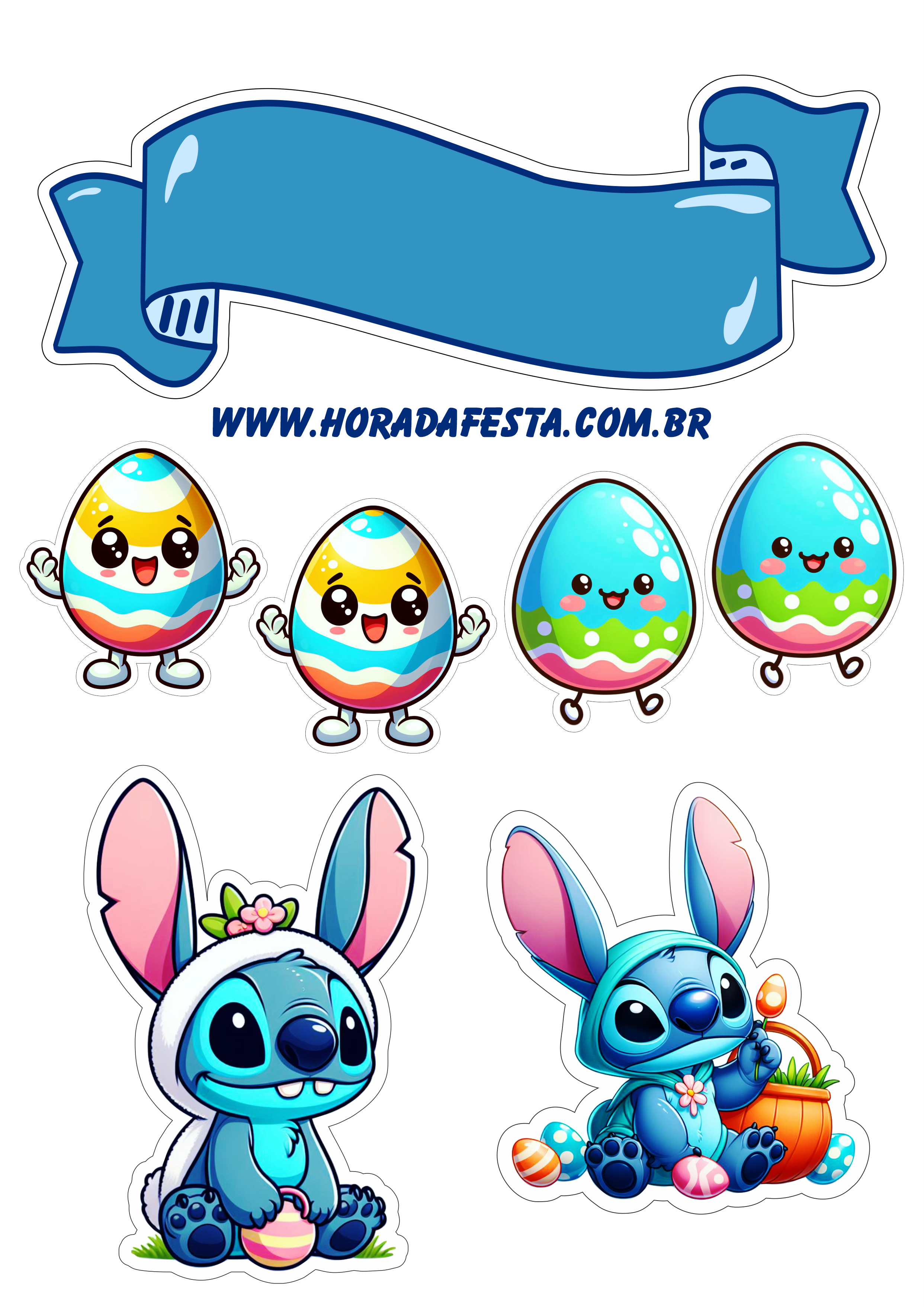 topo de bolo stitch desenho