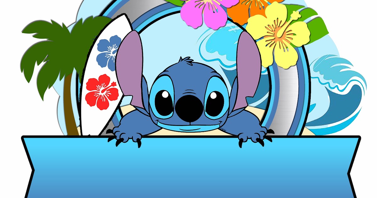 topo de bolo stitch vetor