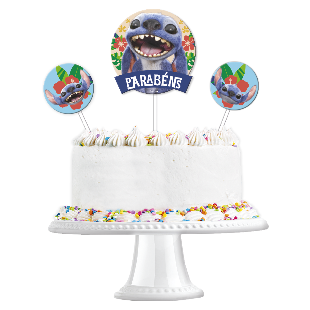 topo de bolo stitch arquivo de corte