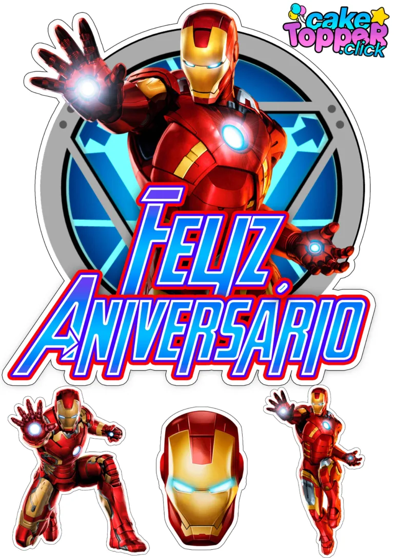 papel para topo de bolo masculino